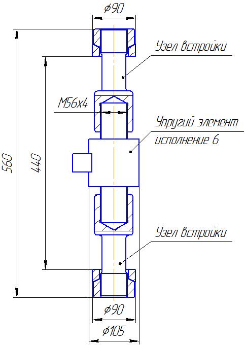 Вариант исполнения 6 - ДМР-500/6-КМГ4